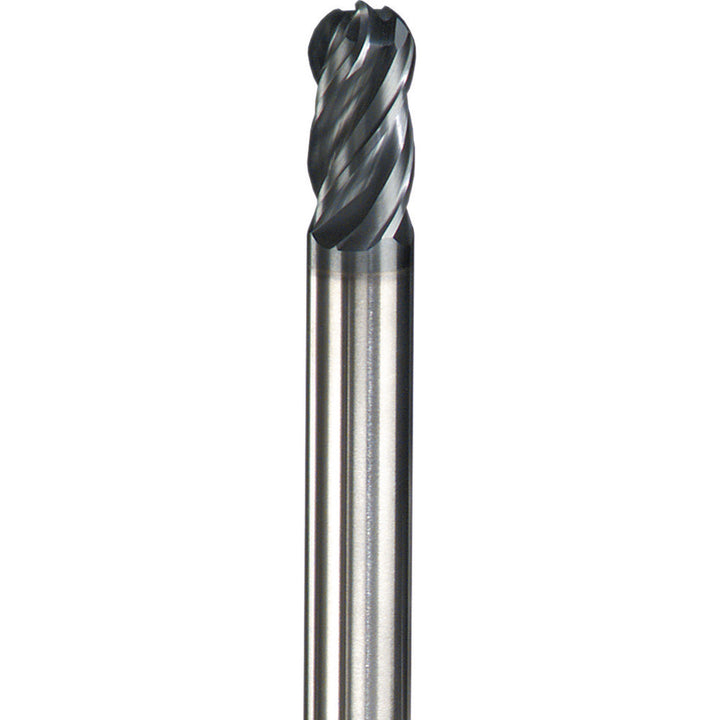 13/32" 4-Flute Solid Carbide Ball End Mill, AlTiN - SGS 36355