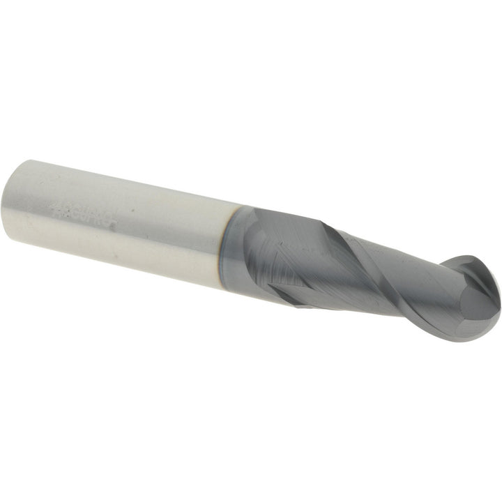 15/32" 2-Flute Solid Carbide Ball End Mill, AlTiN - Accupro 12184024