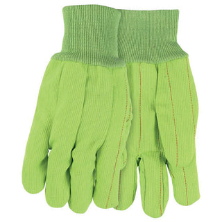 Large Green Cotton General Purpose Gloves - MCR Safety 9018CDG