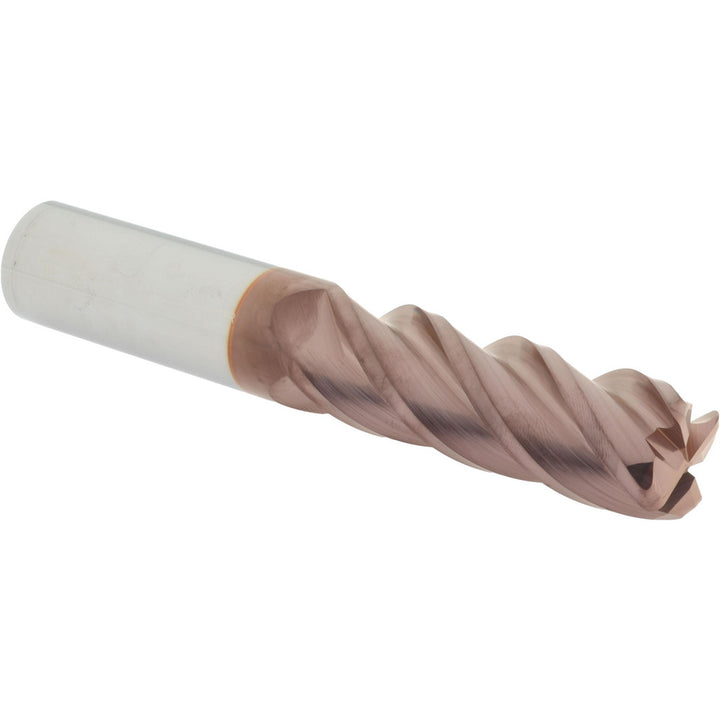 1" 4-Flute Solid Carbide Corner Radius End Mill, TiCN - Accupro 12183170