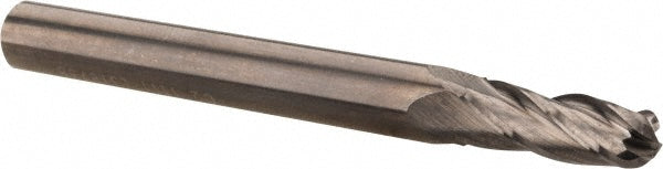 7/32" 4-Flute Solid Carbide Ball End Mill - Hertel E5250014