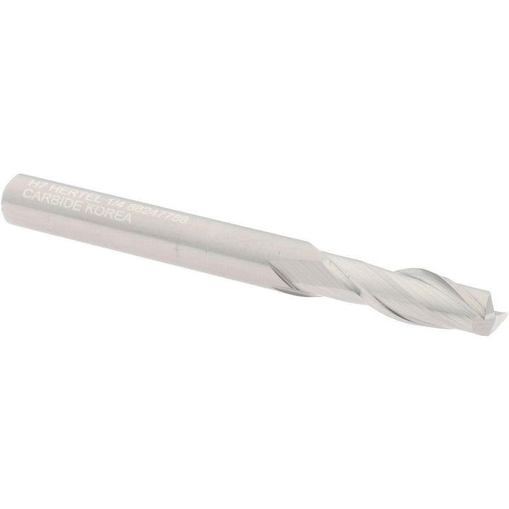 1/4" 2-Flute Solid Carbide Square End Mill - Hertel 12467397