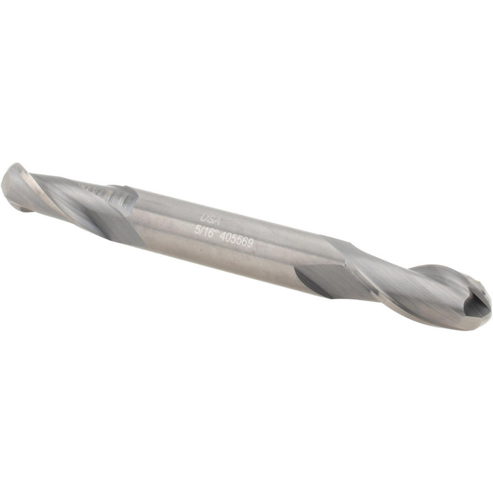 5/16" 2-Flute Solid Carbide Ball End Mill - Hertel E599924398