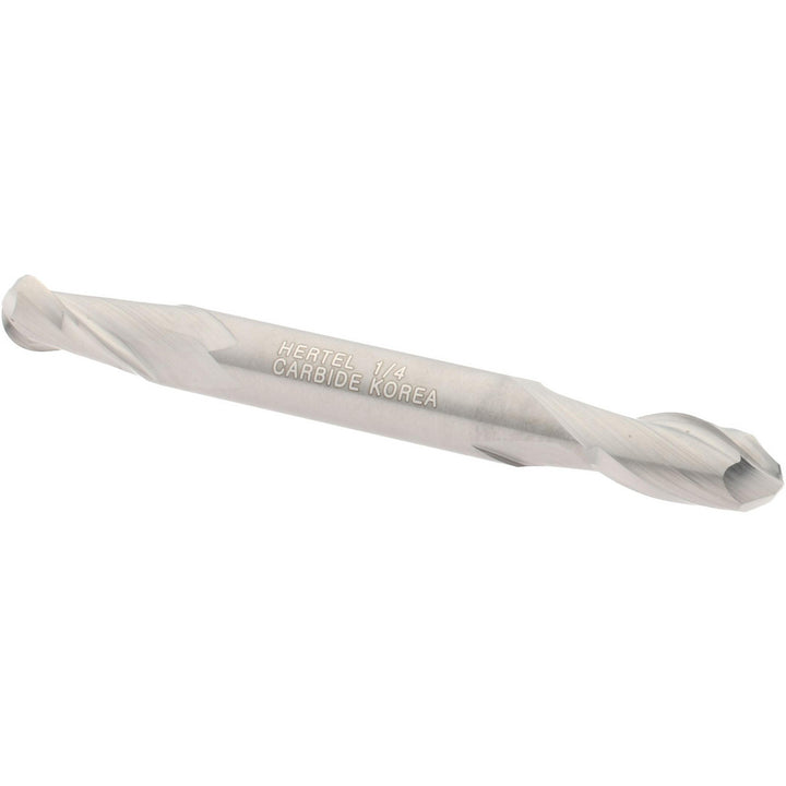 1/4" 2-Flute Solid Carbide Ball End Mill - Hertel E5251016