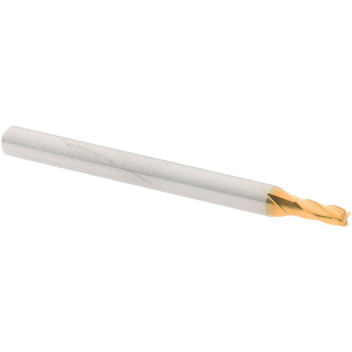 5/64" 4-Flute Solid Carbide Square End Mill, TiN - Hertel 750362
