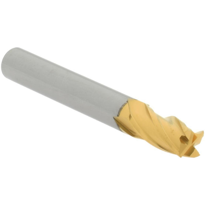 1/4" 4-Flute Solid Carbide Square End Mill, TiN - Hertel 750382