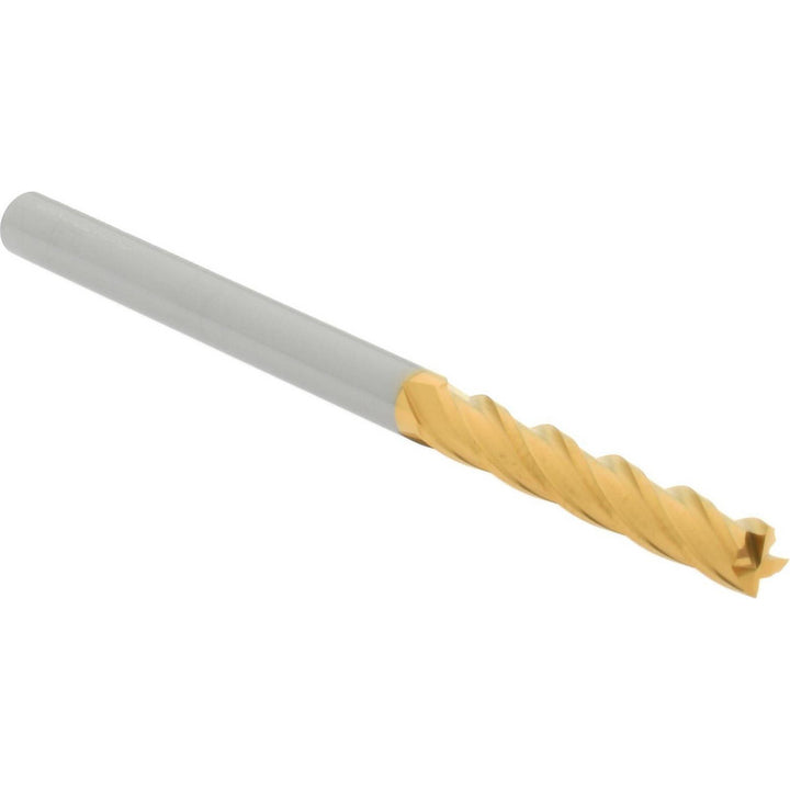 3/16" 4-Flute Solid Carbide Square End Mill, TiN - Hertel 750500