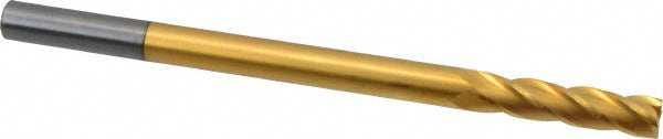 3/8" 4-Flute Solid Carbide Square End Mill, TiN - Hertel 750502