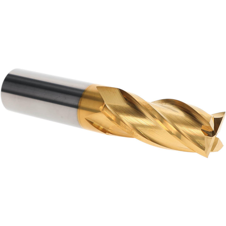 1" 4-Flute Solid Carbide Square End Mill, TiN - Hertel 750595