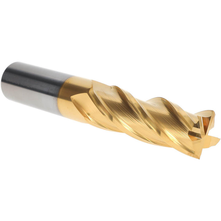 1" 4-Flute Solid Carbide Square End Mill, TiN - Hertel 750322