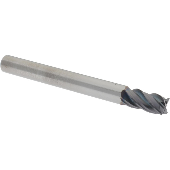 1/4" 4-Flute Solid Carbide Square End Mill, AlTiN - SGS 36416