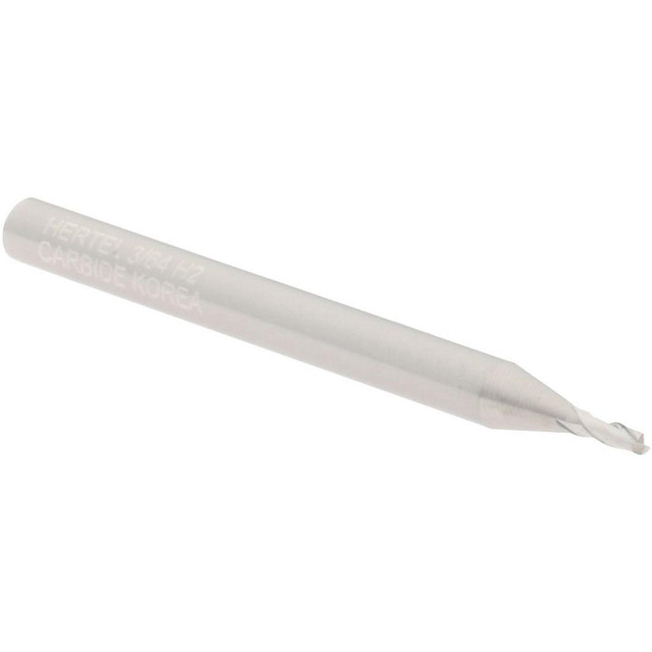 3/64" 2-Flute Solid Carbide Square End Mill - Hertel 750144