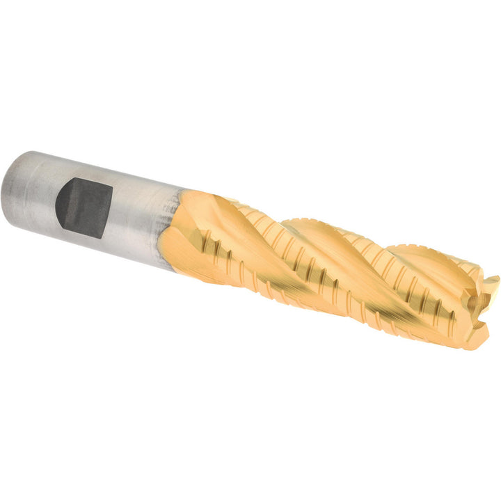 0.7500" 4-Flute Cobalt Square End Mill, TiN - Hertel H89333157