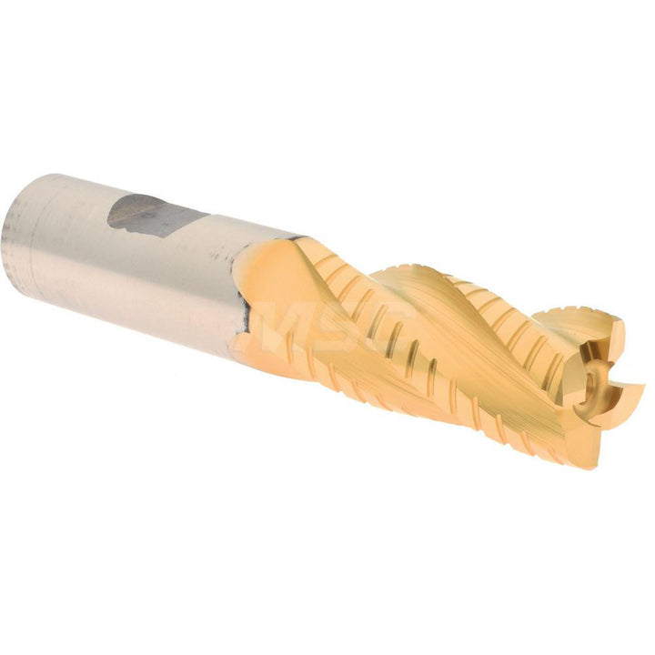 0.7500" 4-Flute Cobalt Square End Mill, TiN - Hertel H89333215