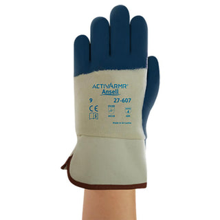 Blue; White Industrial Gloves - Ansell 205853