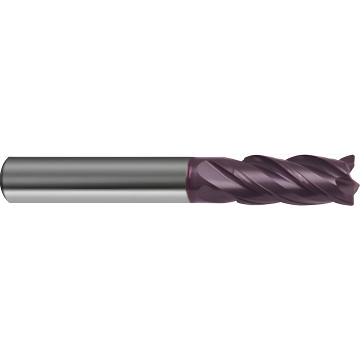 1/2" 4-Flute Solid Carbide Corner Radius End Mill, FIREX - Guhring 9030790127070