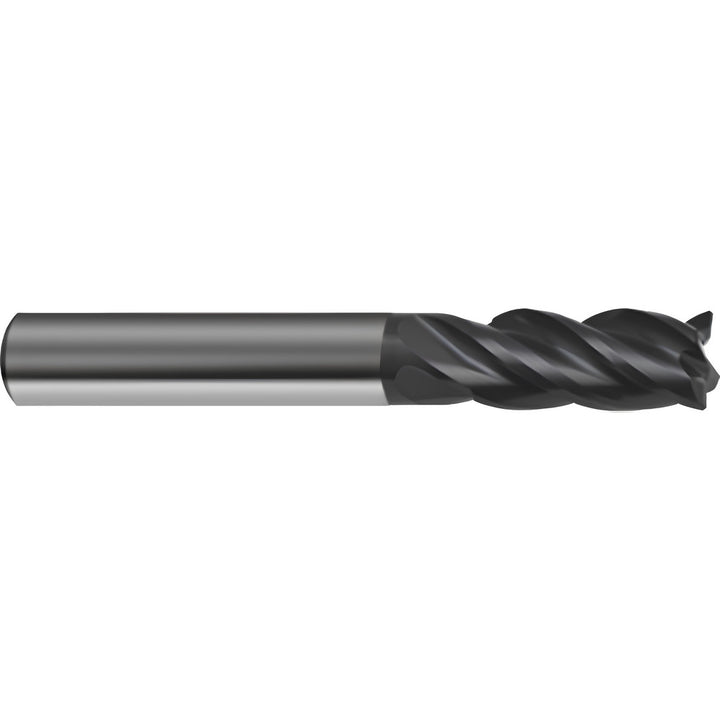 1/2" 4-Flute Solid Carbide Corner Radius End Mill, Super A - Guhring 9038760127060