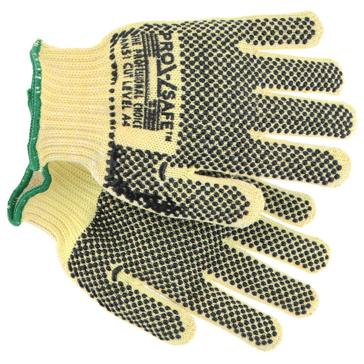 Small Yellow Kevlar Cut Resistant Gloves - PRO-SAFE GLA-A6-S