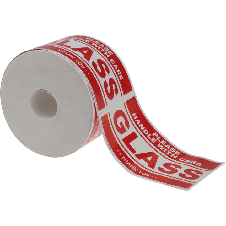 Glass Please Handle With Care Label - Made in USA SCL566