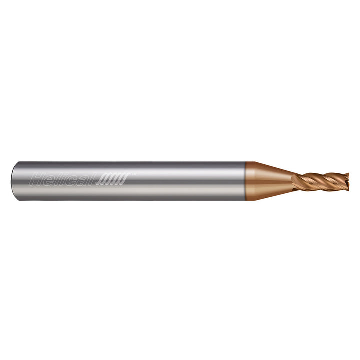 1/16" 4-Flute Solid Carbide Square End Mill, Tplus - Helical Solutions 84045