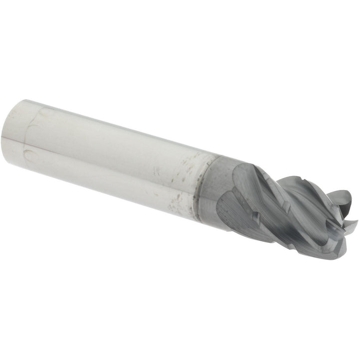 3/8" 5-Flute Solid Carbide Corner Radius End Mill, AlCrTiN - Accupro 95169974