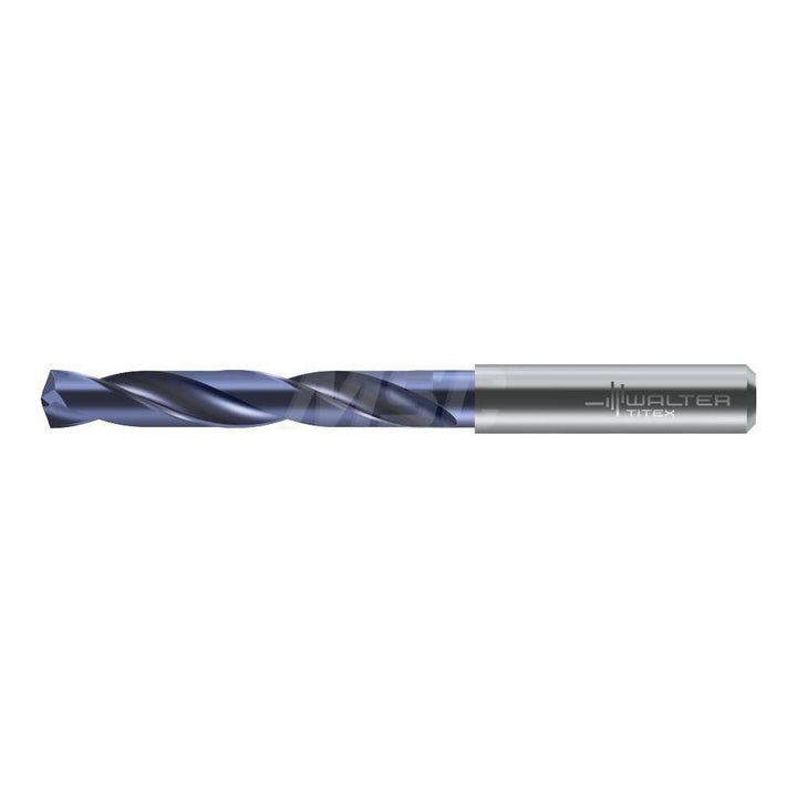 0.3661" Solid Carbide Drill Bit, TiNAl, 140° point - Walter-Titex 7462141