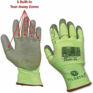 Small Lime Green RhinoYarn Cut-Resistant Gloves - Tilsatec TTP333DTPU070
