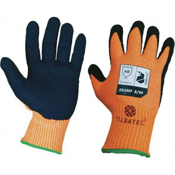 Medium Orange RhinoYarn Cut-Resistant Gloves - Tilsatec TTP065MF080
