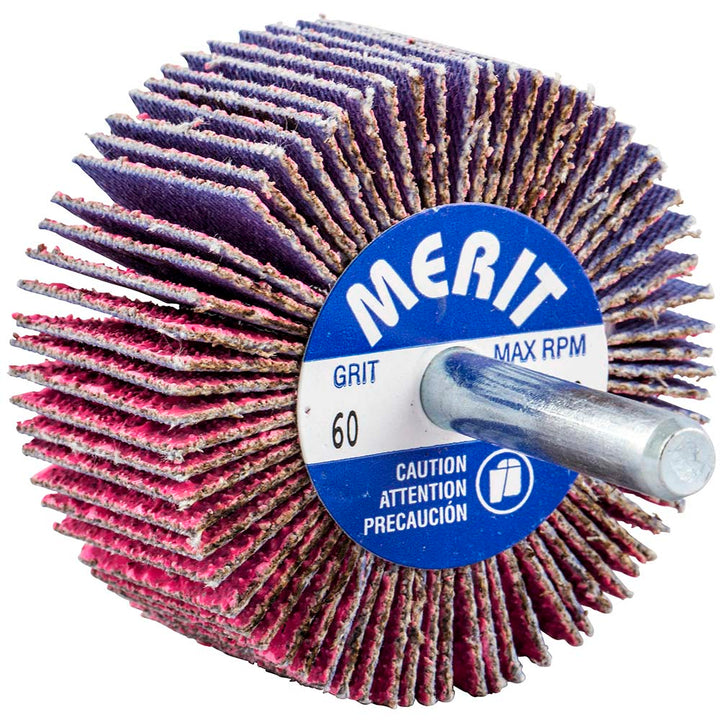 60-Grit Ceramic Alumina Flap Wheel - Merit Abrasives 69957339706