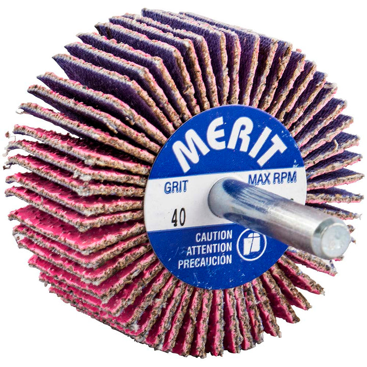 40-Grit Ceramic Alumina Flap Wheel - Merit Abrasives 69957339705