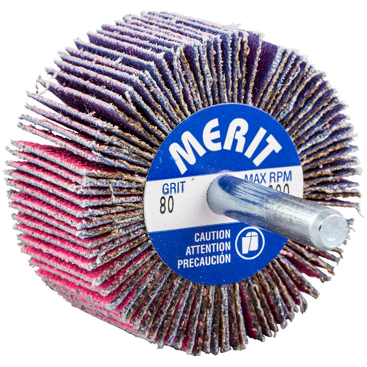 80-Grit Ceramic Alumina Flap Wheel - Merit Abrasives 69957339711