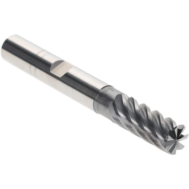 1/2" 7-Flute Solid Carbide Corner Radius End Mill, AlCrTiN - Accupro 95172607