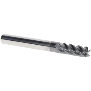1/4" 5-Flute Solid Carbide Corner Radius End Mill, AlTiN - Iscar 5623151