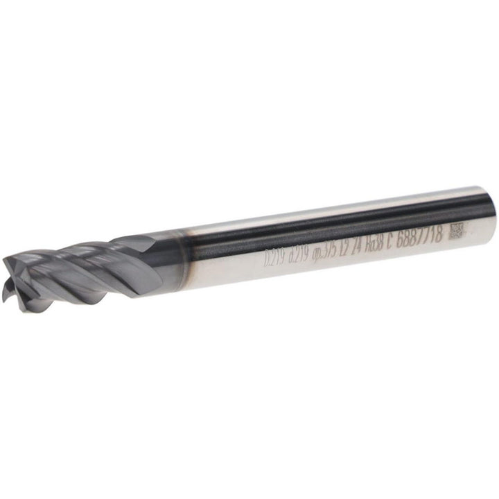 7/32" 4-Flute Solid Carbide Square End Mill, TiAlN - Iscar 5623105
