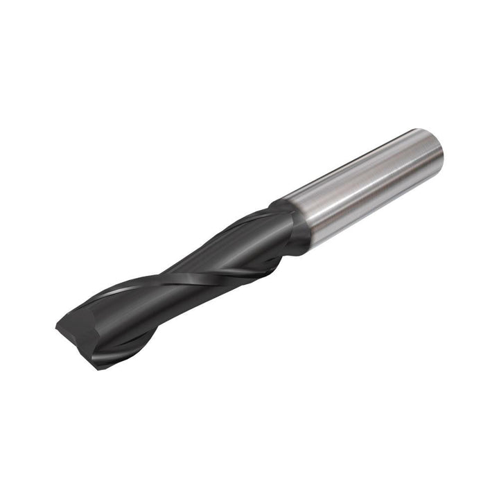 3/16" 2-Flute Solid Carbide Square End Mill, TiAlN - Iscar 5620878