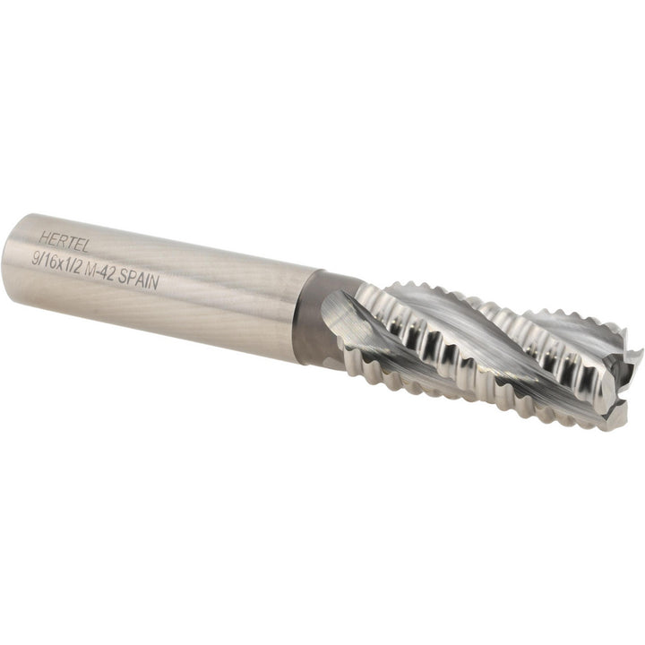 0.5625" 4-Flute Cobalt Roughing End Mill - Hertel 91191908