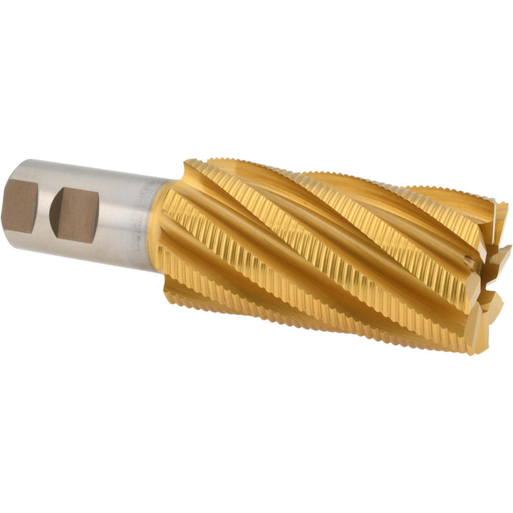 2" 8-Flute Cobalt Roughing End Mill, TiN - Hertel 91196956