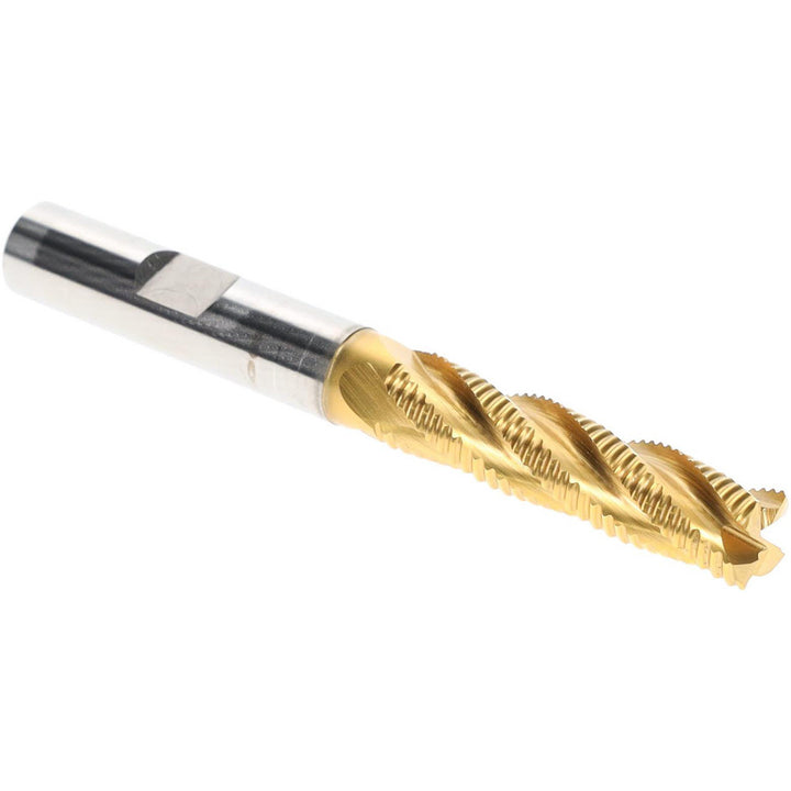0.3750" 4-Flute Cobalt Single End Mill, TiN - Hertel 91197020