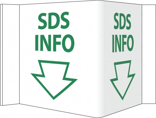 SDS Info Sign - AccuformNMC VS99W
