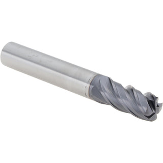 0.3937" 4-Flute Solid Carbide Corner Radius End Mill, AlTiN - SGS 46459