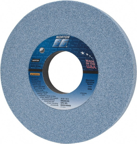10 x 1" 46-Grit Ceramic Grinding & Cutoff Wheel - Norton 66253160400