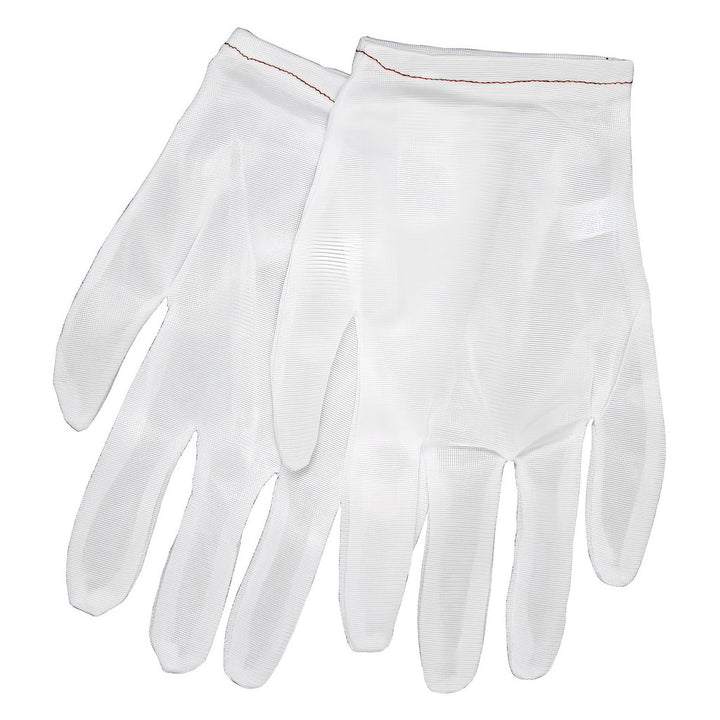 Medium White; Red Nylon General Purpose Gloves - MCR Safety 8700M