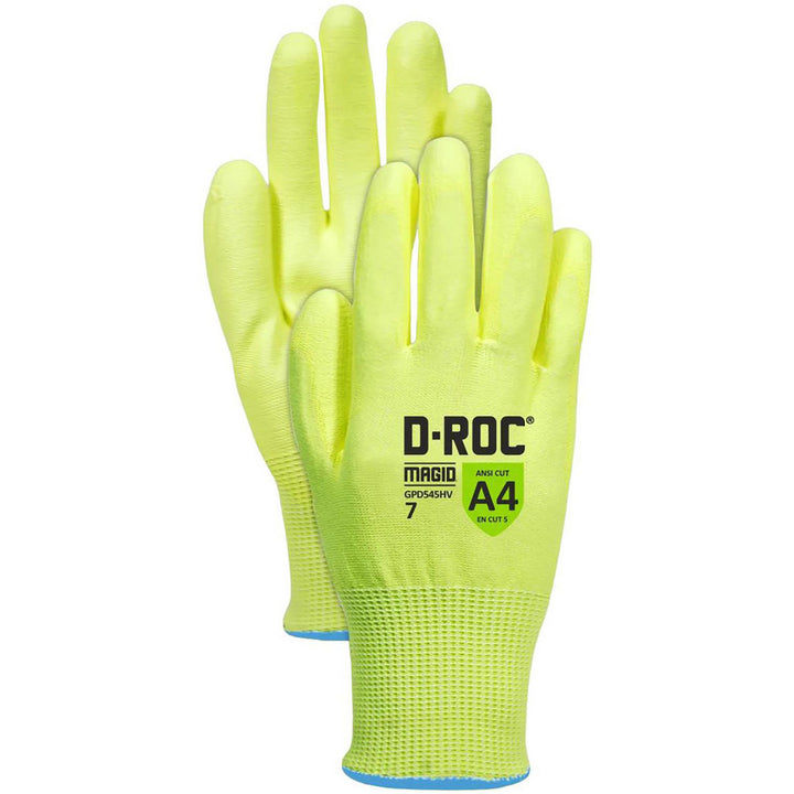 2X-Large High-Visibility Yellow HPPE Cut & Puncture-Resistant Gloves - Value Collection GPD545HV-11