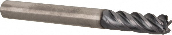 1/4" 5-Flute Solid Carbide Corner Radius End Mill, AlTiN - Kennametal 4048713