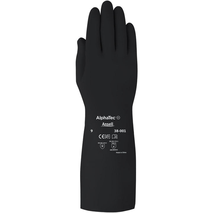Large General Purpose Chemical Resistant Gloves Gloves - Ansell 38001PP090