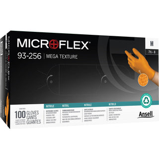Orange Nitrile Gloves - Ansell 93256100