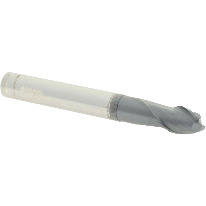 0.3150" 2-Flute Solid Carbide Corner Radius End Mill, AlTiN - Accupro 12177376