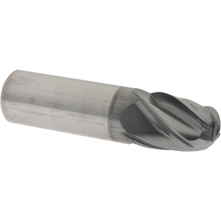 3/4" 4-Flute Solid Carbide Ball End Mill, AlTiN - Accupro 95168721