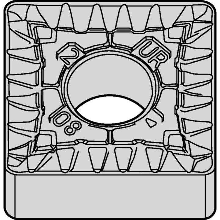 SNMG120408UR Carbide Insert, Grade WP25CT, TiN - Widia 4170516