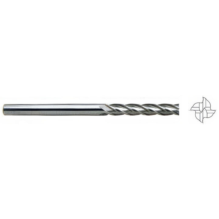 3/4" 4-Flute Solid Carbide Square End Mill, TiAlN - YG-1 55598TF